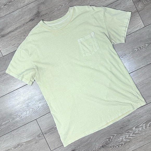 Goodfellow & Co Vintage Yellow Short Sleeve Pocket Tee - Picture 2 of 11